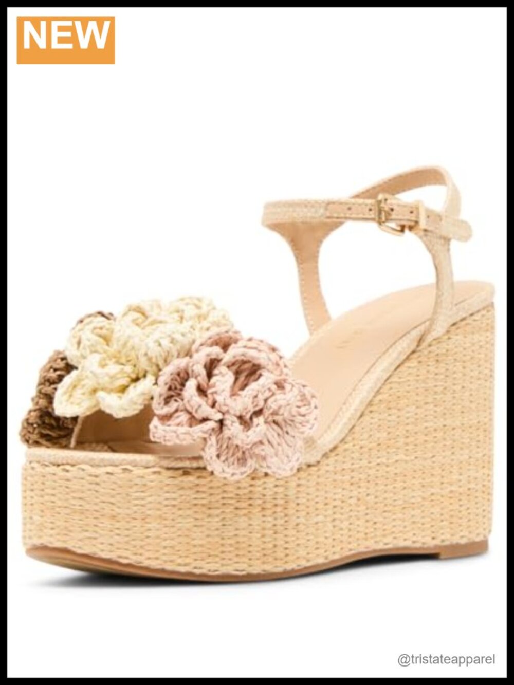 Wedge Sandal Slingback Buckle Closed Toe Casual